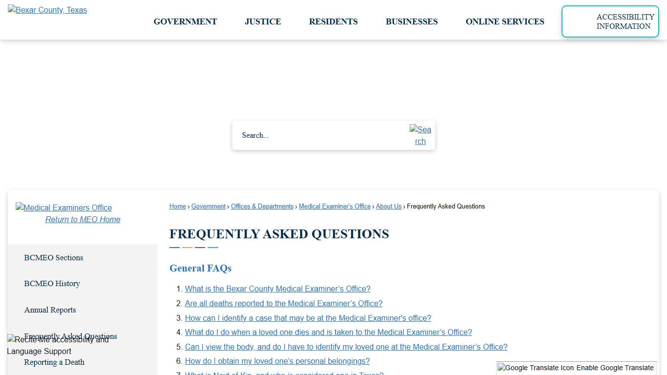 Frequently Asked Questions Bexar County, TX - Official Website