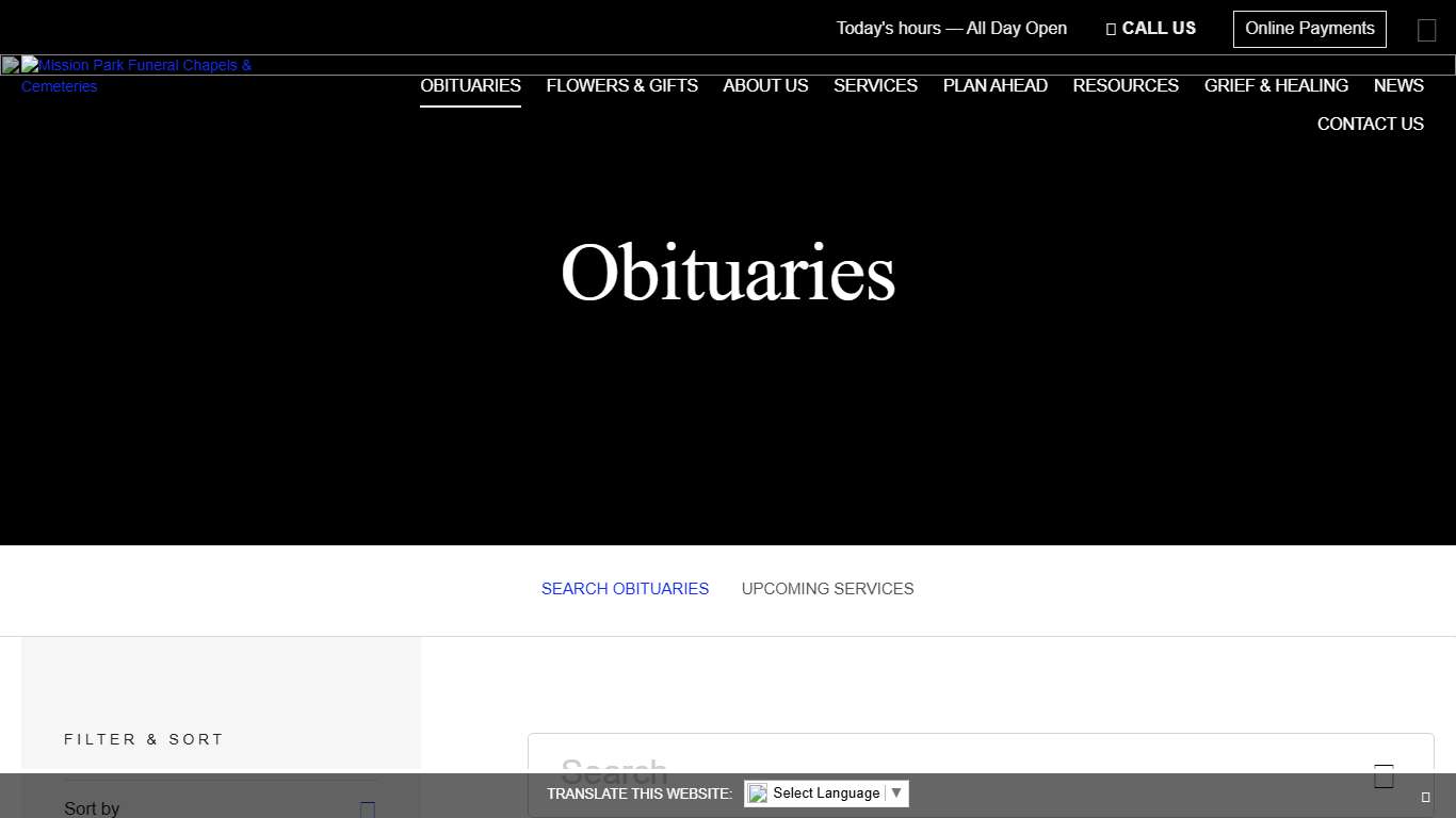 Obituaries Mission Park Funeral Chapels & Cemeteries - San Antonio, TX